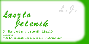 laszlo jelenik business card
