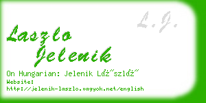 laszlo jelenik business card